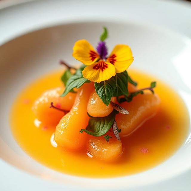 Exquisite plated fusion cuisine